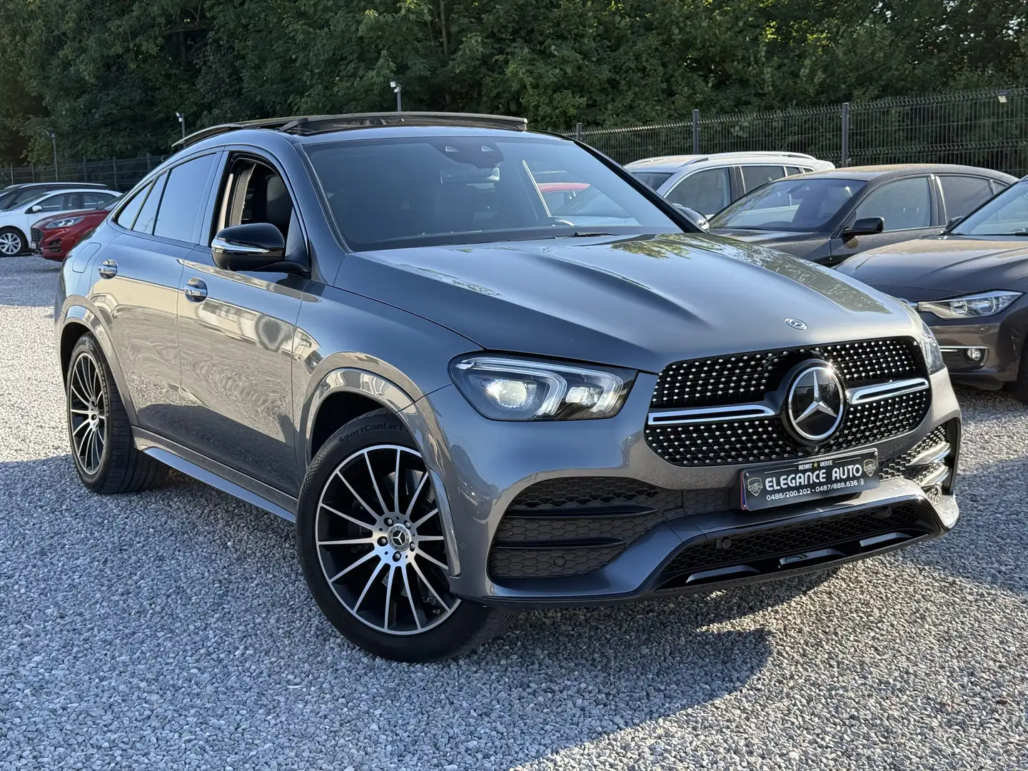 Mercedes-Benz GLE 350 Coupé PHEV de 4 Matic-Pack AMG-Full opt Gris - 1