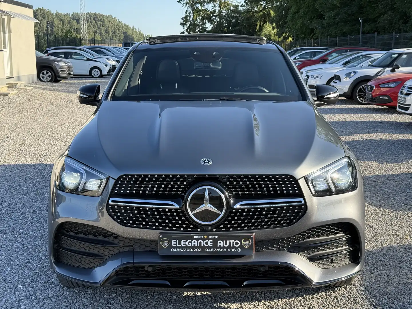 Mercedes-Benz GLE 350 Coupé PHEV de 4 Matic-Pack AMG-Full opt Gris - 2