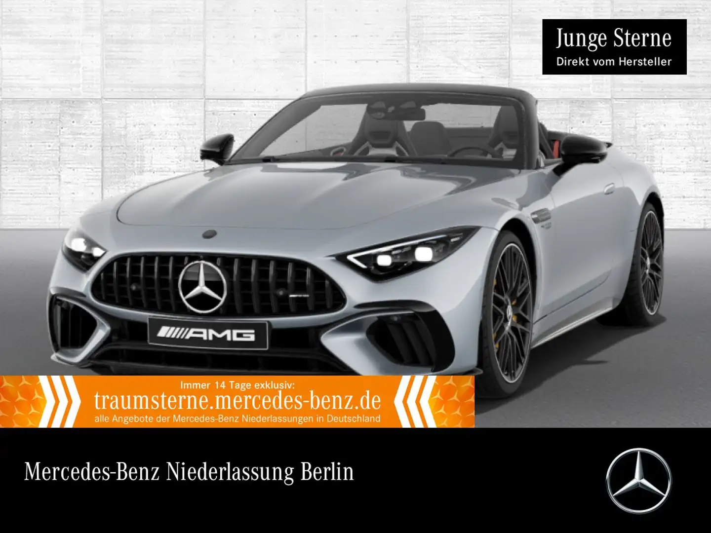 Mercedes-Benz SL 63 AMG S Cab. Keramik AeroPak Perf-Sitze 360° Argent - 1