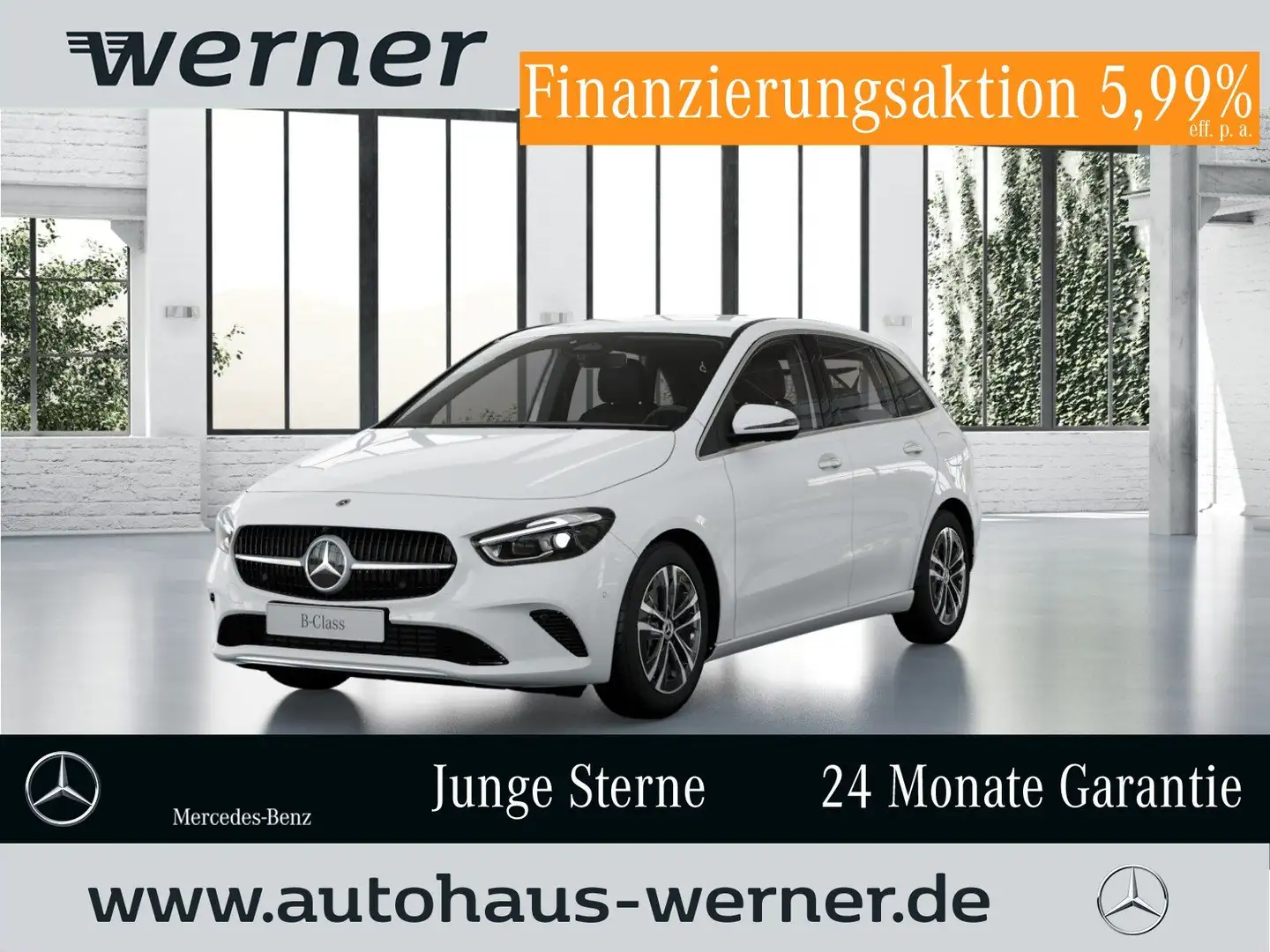 Mercedes-Benz B 200 PROGRESSIVE ADVANCED+ AHK MULTIBEAM MEMORY Blanc - 1