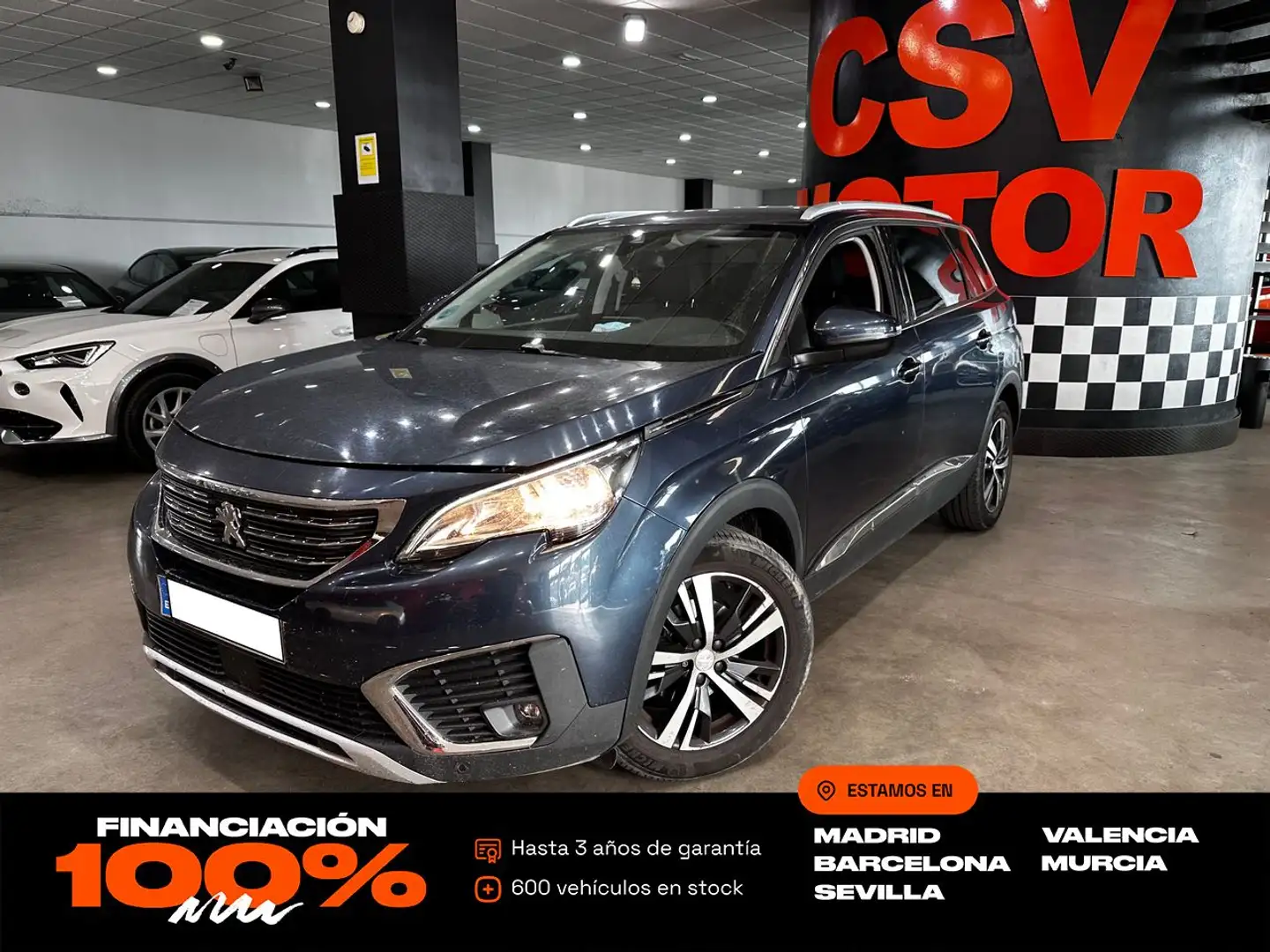 Peugeot 5008 1.6 BlueHDI Allure 7 pl. 120 Grijs - 1