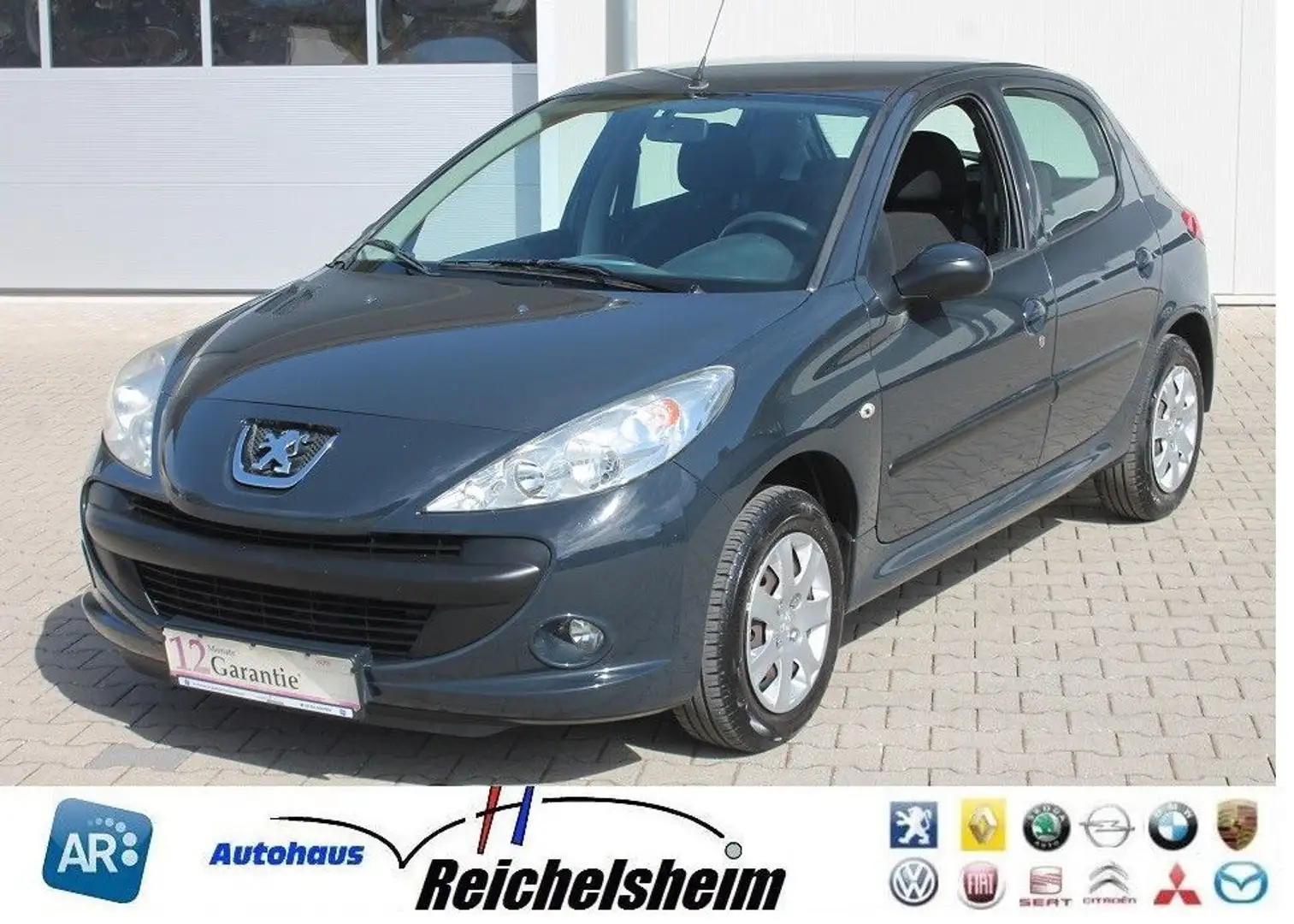 Peugeot 206 + Tüv,Bremsen,Zahnr,Insp. neu,gepflegt,Finanz Grau - 1