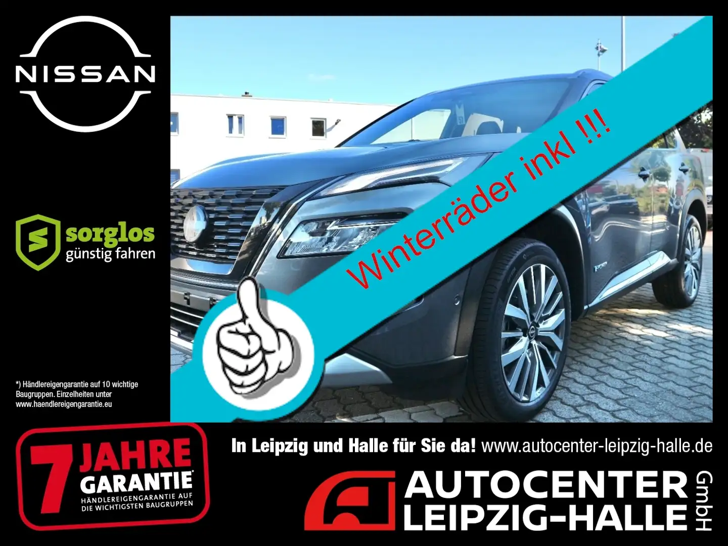 Nissan X-Trail TEKNA+ 1.5 VC-T e-POWER 4x2 Winterräder Grijs - 1