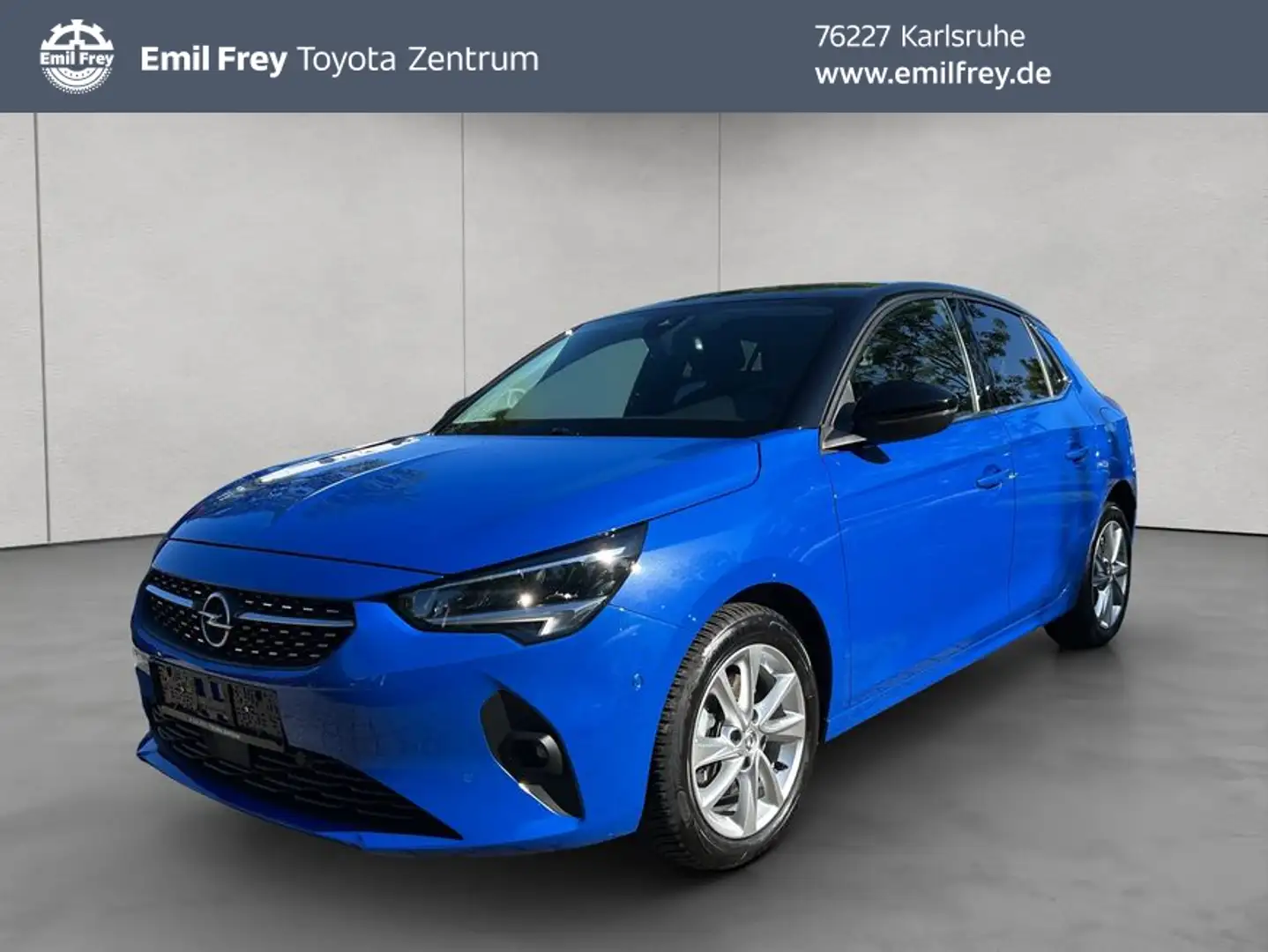 Opel Corsa 1.2 Automatik Elegance, Carplay, Blauw - 1