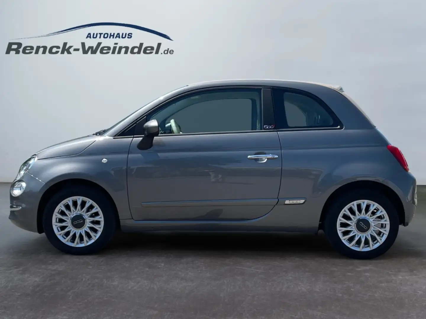 Fiat 500C Lounge 1.0 El. Verdeck Navi Klimaautom PDC Kom-pak Grau - 2