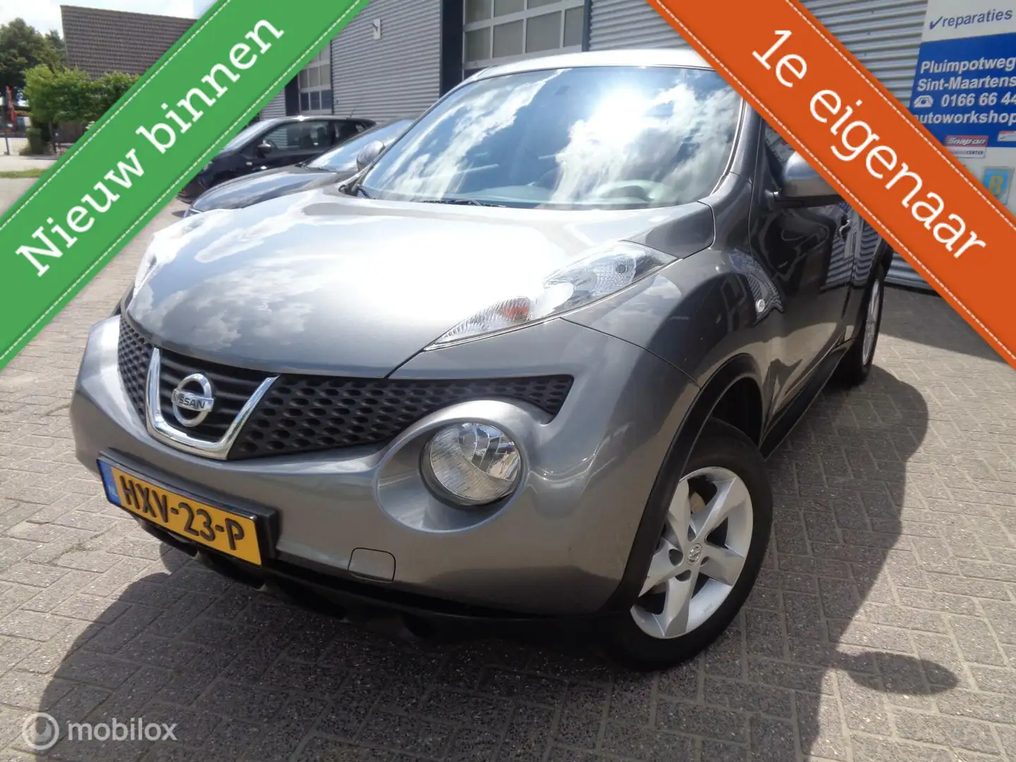Nissan Juke 1.6 Juke/Airco/Lm velgen/Hoge zit/1st eig/Trekhaak Grey - 1