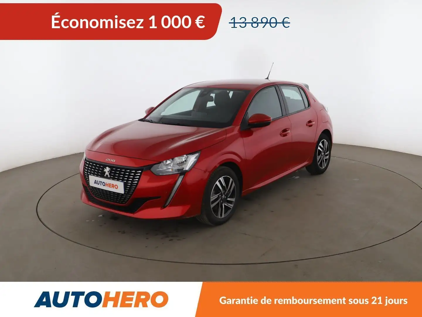 Peugeot 208 1.2 PureTech Allure EAT8 Rouge - 1