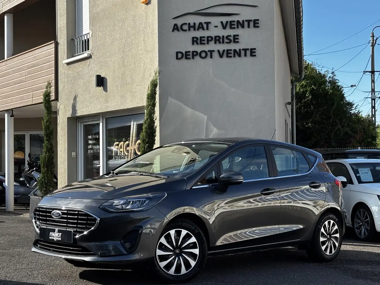 Ford Fiesta Fiesta 1.0 Flexifuel - 95 S\u0026S  2017 BERLINE T Gris - 1