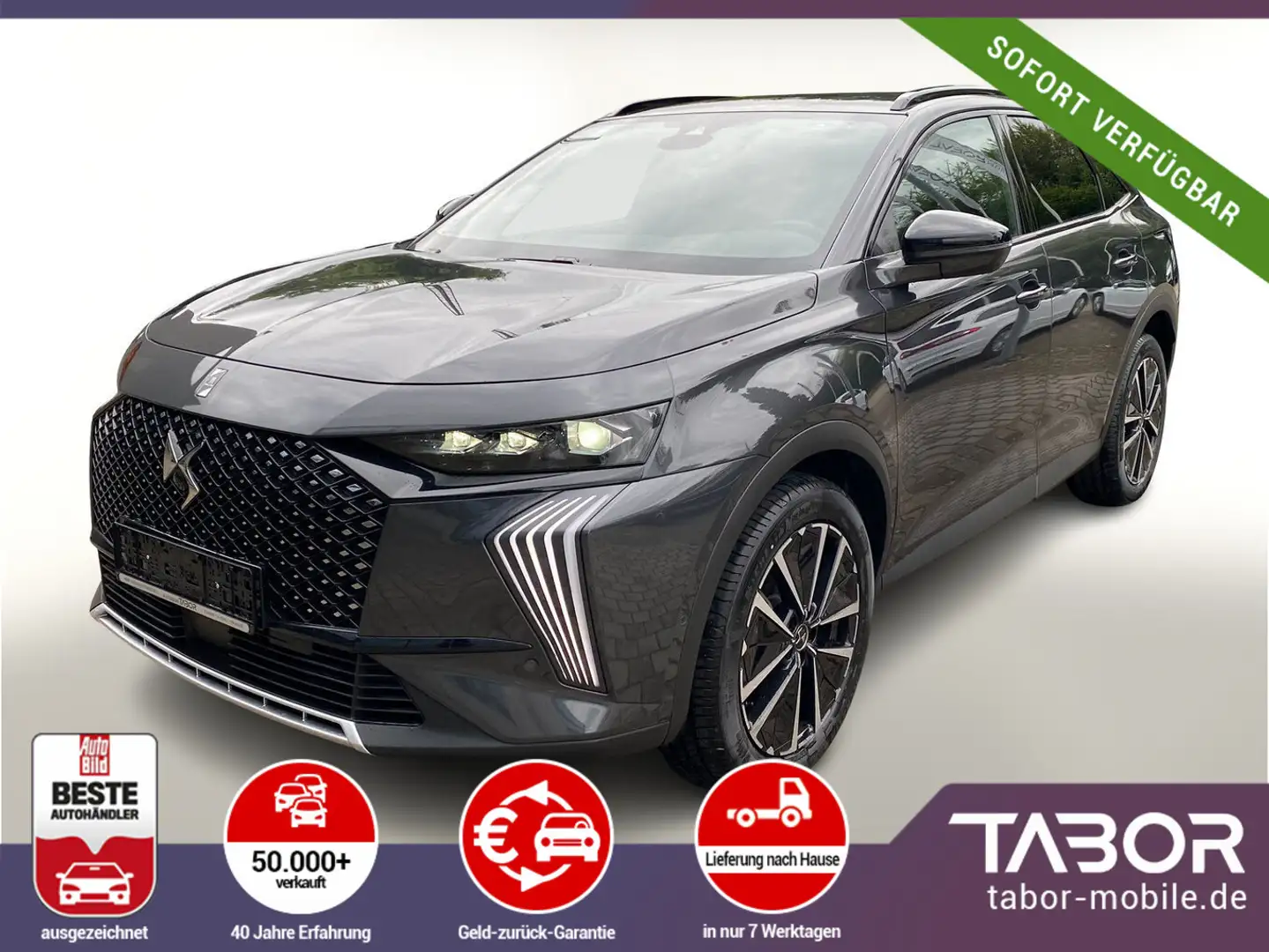 DS Automobiles DS 7 Crossback 130 EAT8 Pallas Nav TechPack 360° ACC SHZ Alar Gri - 1
