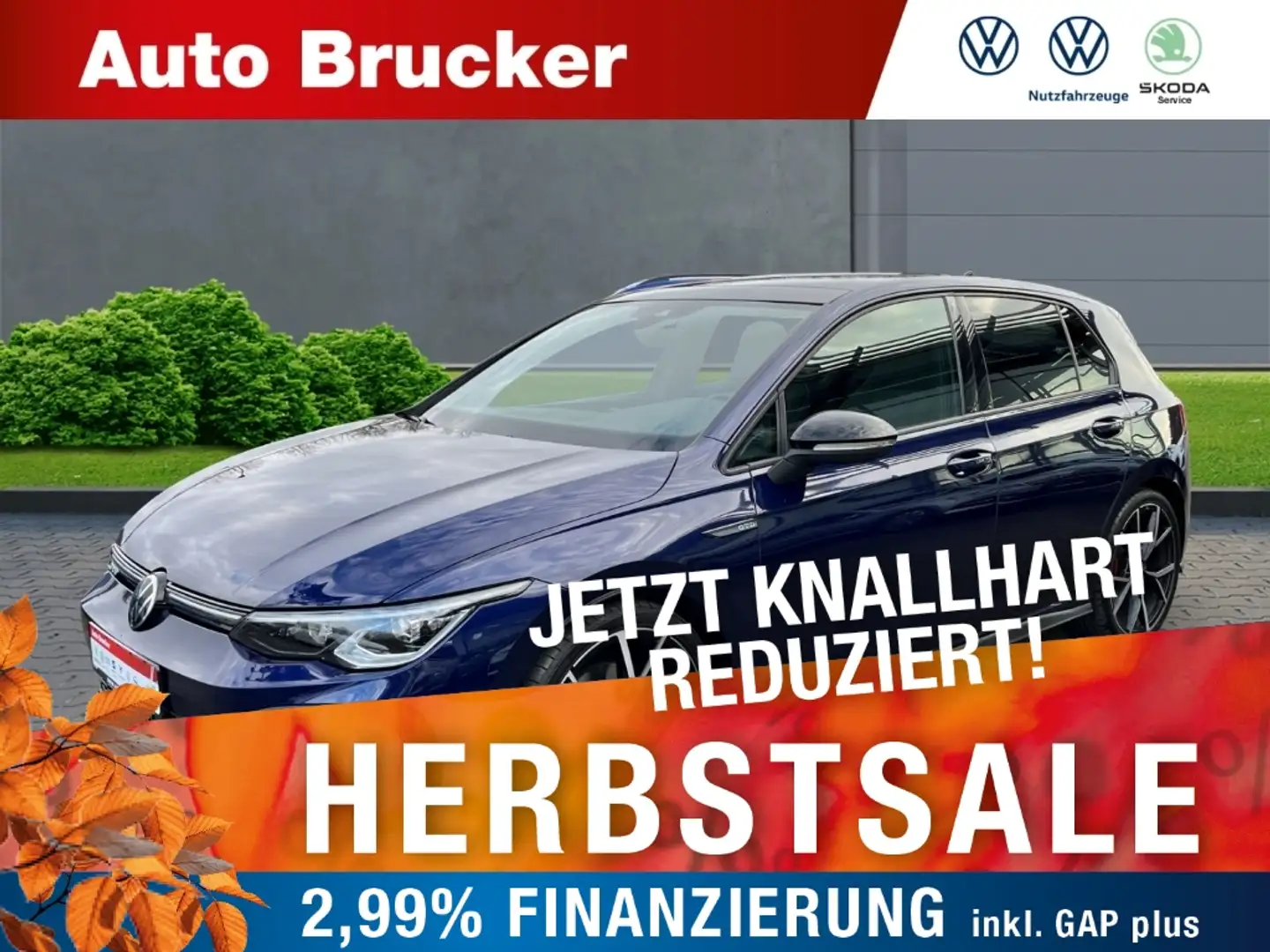 Volkswagen Golf VIII GTD 2.0 TDI+DSG+LED+Navi+Pano+3-Zonen-Klima+S Blau - 1