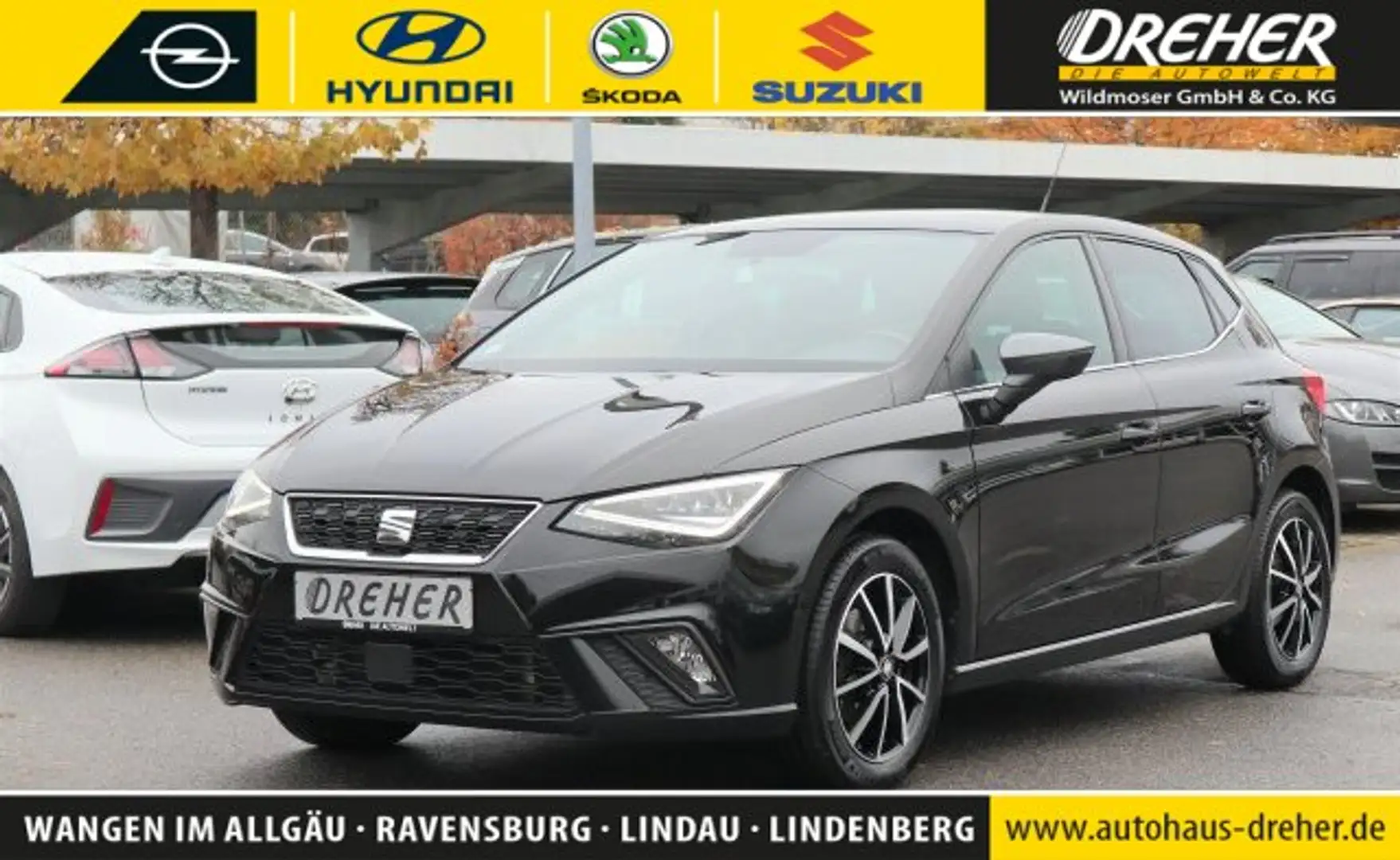 SEAT Ibiza Ibiza 1.0 XCellence Navi/Klima/LED/Sitzhzg./BC NSW Schwarz - 1
