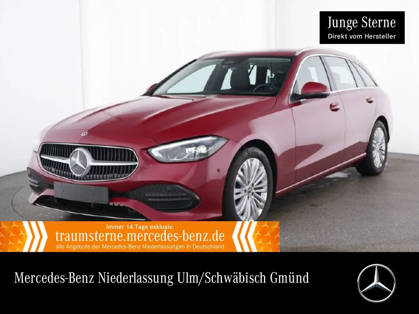 Mercedes-Benz C 200 T AVANTG+AHK+LED+KAMERA+TOTW+KEYLESS+9G Rot - 1