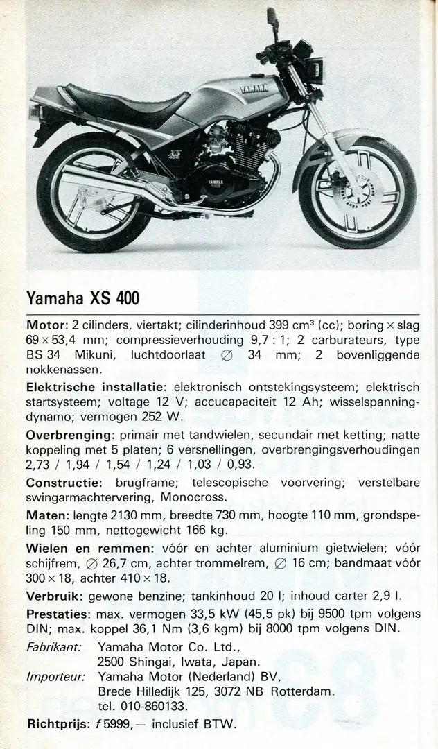 Yamaha XS 400 Czerwony - 2