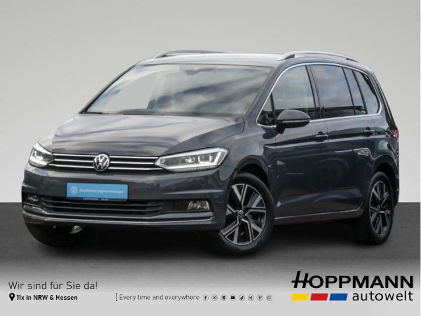 Volkswagen Touran 1.5 TSI Highline ACC LED AHK NAVI DAB RÜC Grau - 1