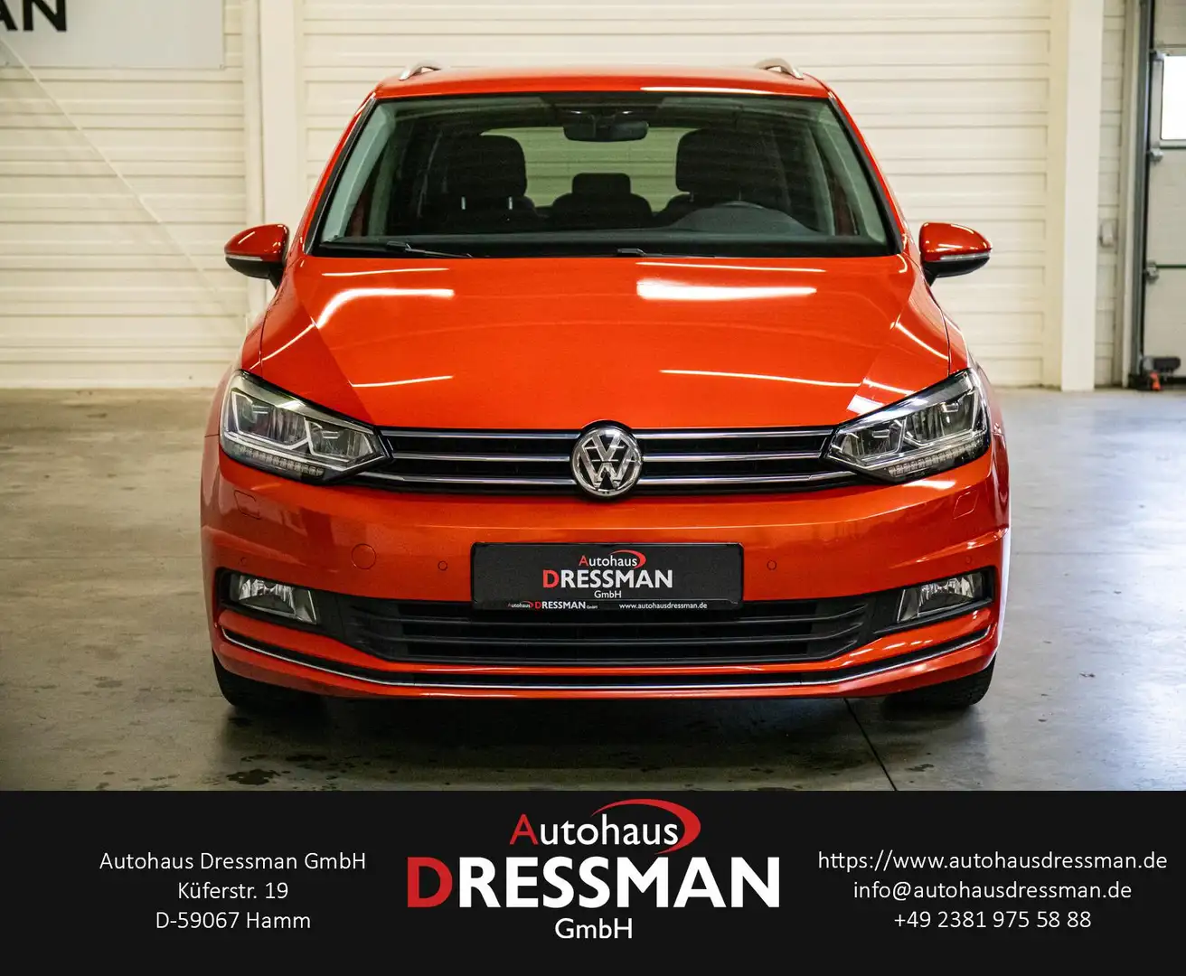 Volkswagen Touran DSG 1.4 TSI Highline LED ACC 7-SITZER Orange - 2