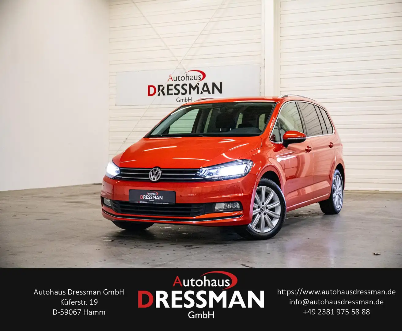 Volkswagen Touran DSG 1.4 TSI Highline LED ACC 7-SITZER Orange - 1