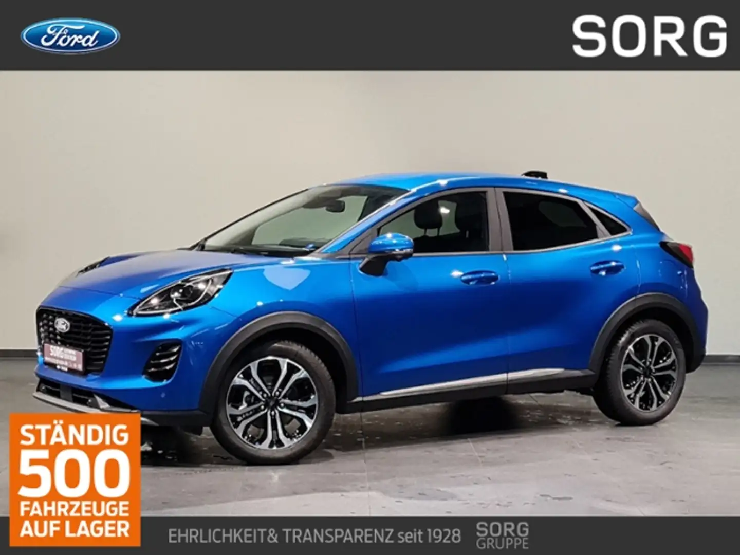 Ford Puma 1.0 EcoB MHEV Titanium*KAMERA*SITZHZG*-35%* Blau - 1