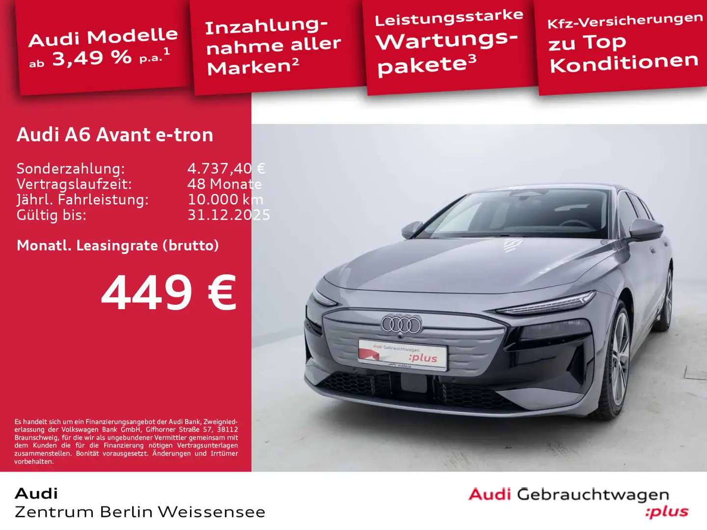 Audi Sonstige A6 e-tron Avant*S-LINE*AHK*360°*MEMORY*TECH-PLUS Grau - 1