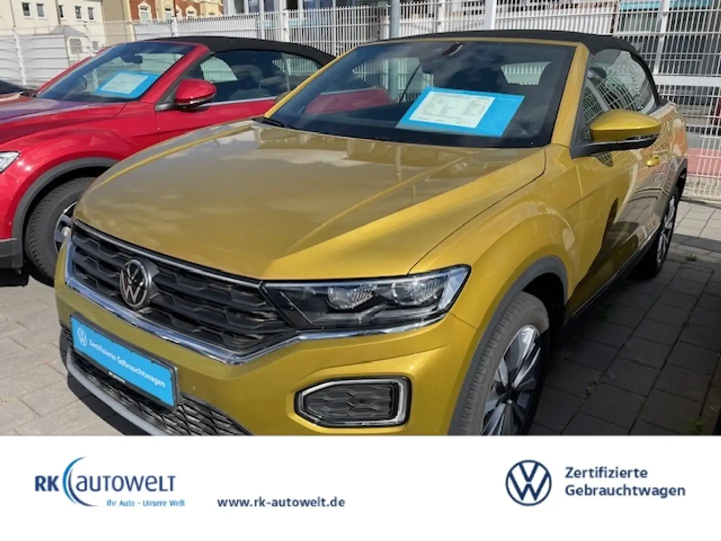 Volkswagen T-Roc Cabriolet 1.5 TSI DSG STYLE NAVI LED Scheinwerferr Gelb - 1