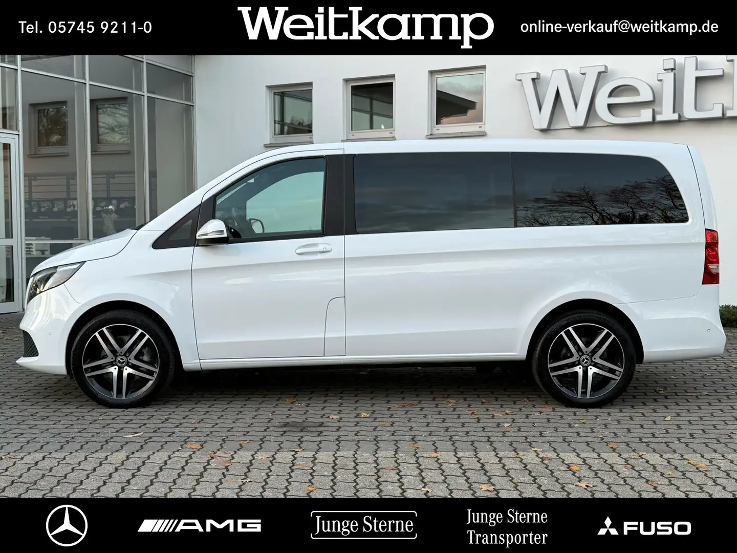 Mercedes-Benz V 220 V 220 d RISE Lang NAVI+AHK+TEMPOMAT+LIEGE+UVM. Blanc - 2