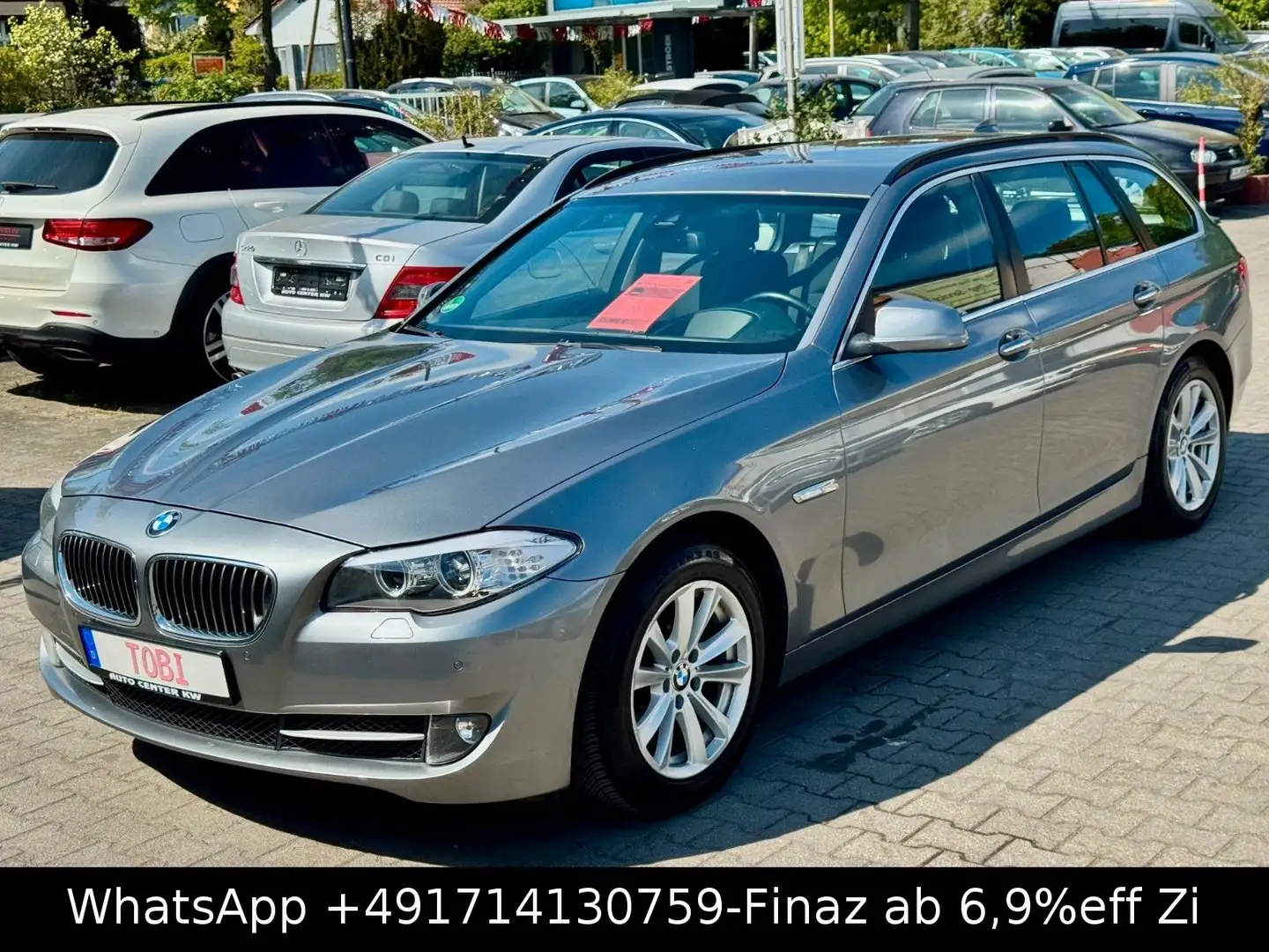 BMW 520 Touring 520 d-NAVI-SHZG-HuP-AHK-XENON-ALLWET Gris - 1