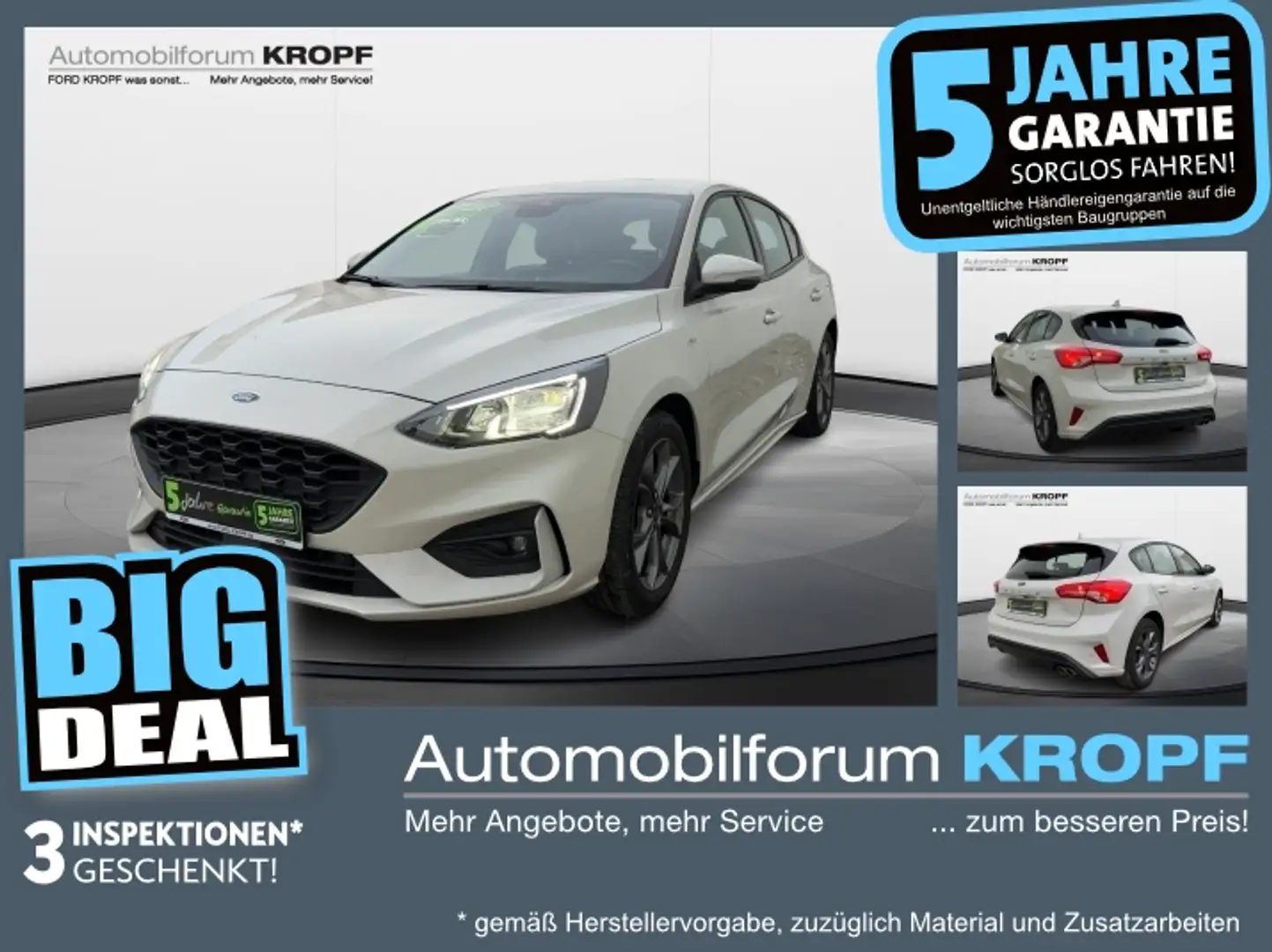 Ford Focus 1.0 EcoBoost ST-Line ACC+LED+Navi+SHZ+Kam. Blanco - 1