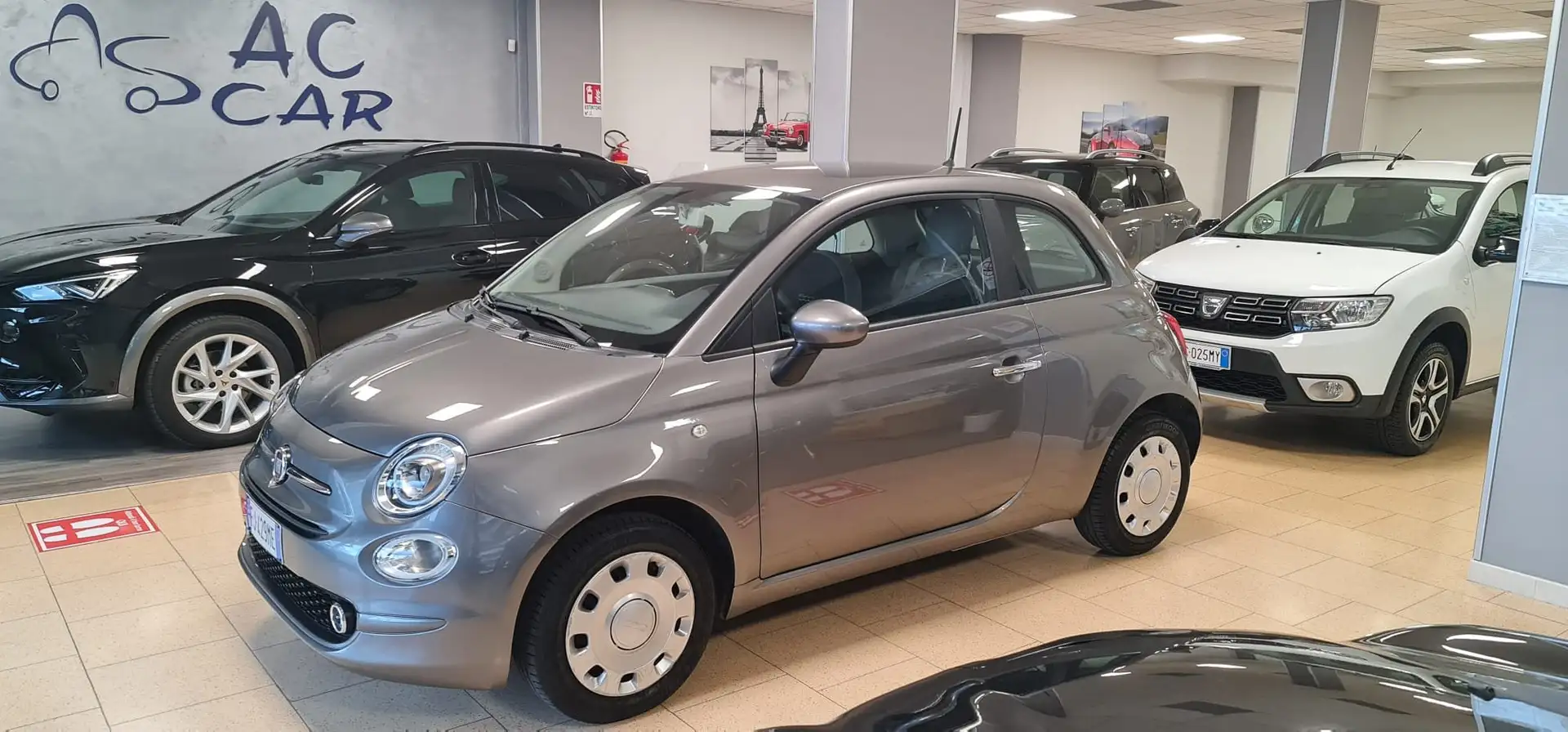 Fiat 500 500 III 2015 1.2 Pop 69cv Grigio - 1
