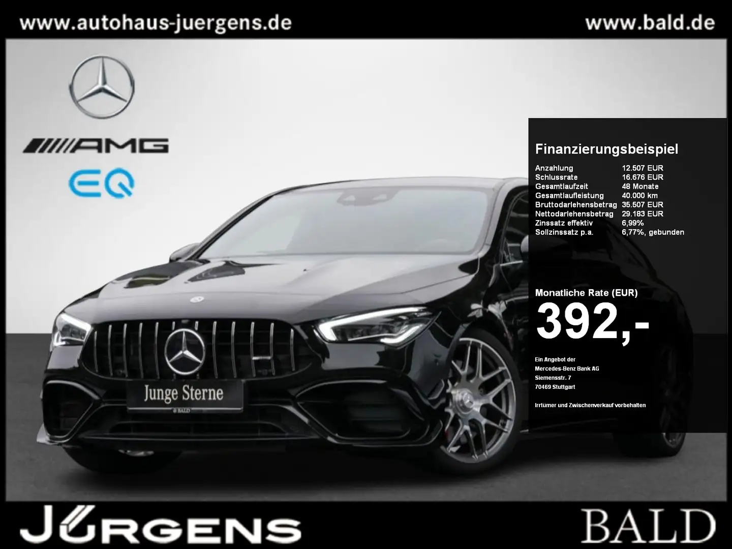 Mercedes-Benz CLA 45 AMG 4M+ SB Aero/Wide/ILS/Burm/360/Night Negru - 1