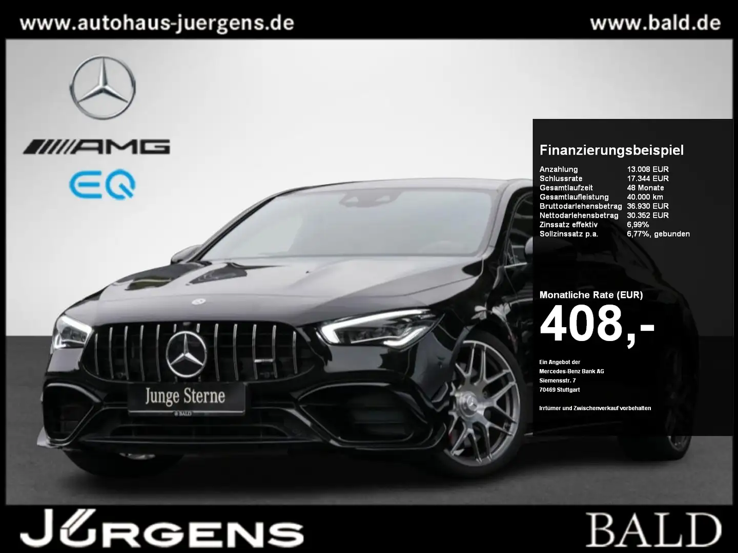 Mercedes-Benz CLA 45 AMG 4M+ SB Aero/Wide/ILS/Burm/360/Night Fekete - 1