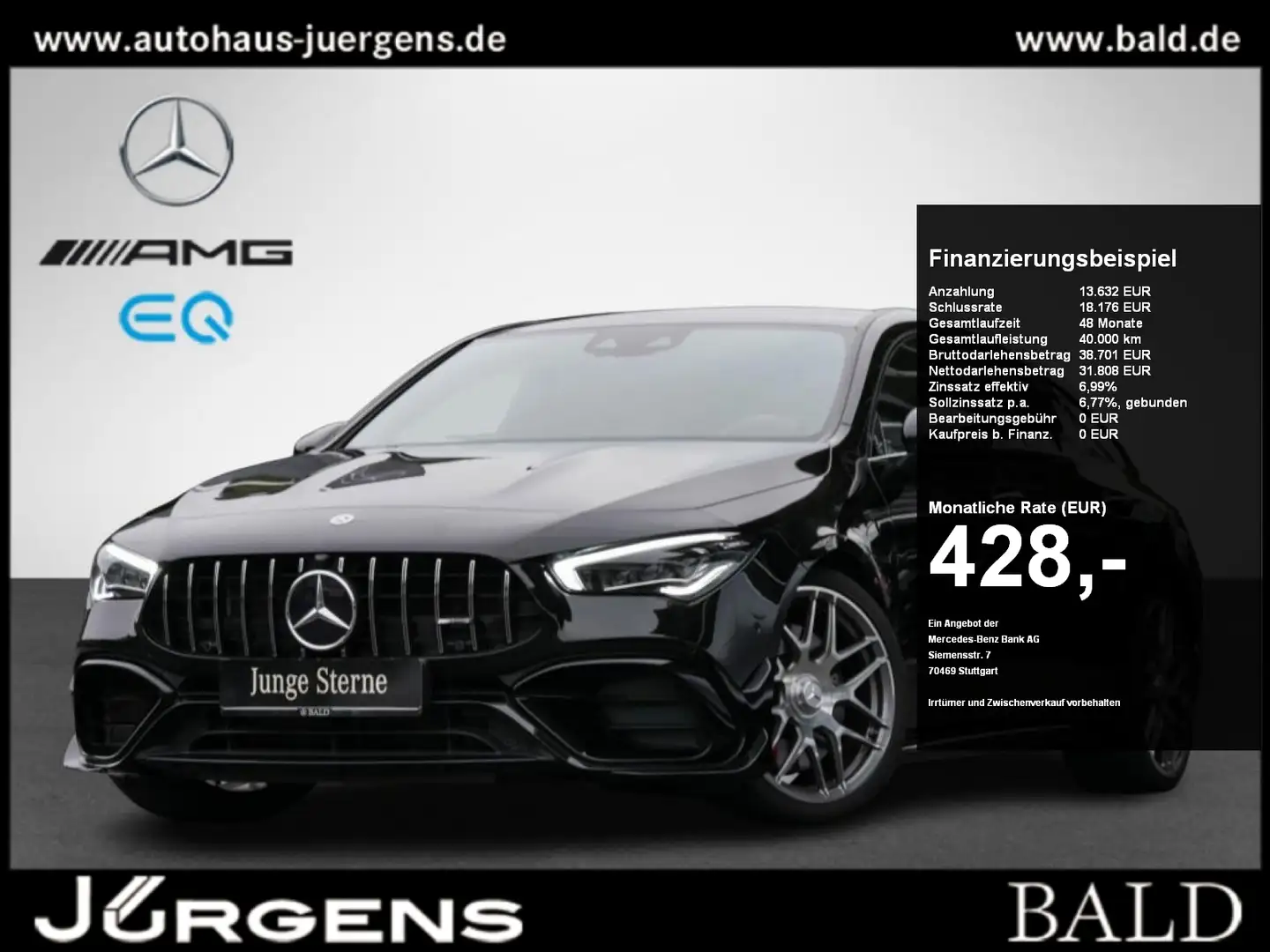 Mercedes-Benz CLA 45 AMG 4M+ SB Aero/Wide/ILS/Burm/360/Night Noir - 1