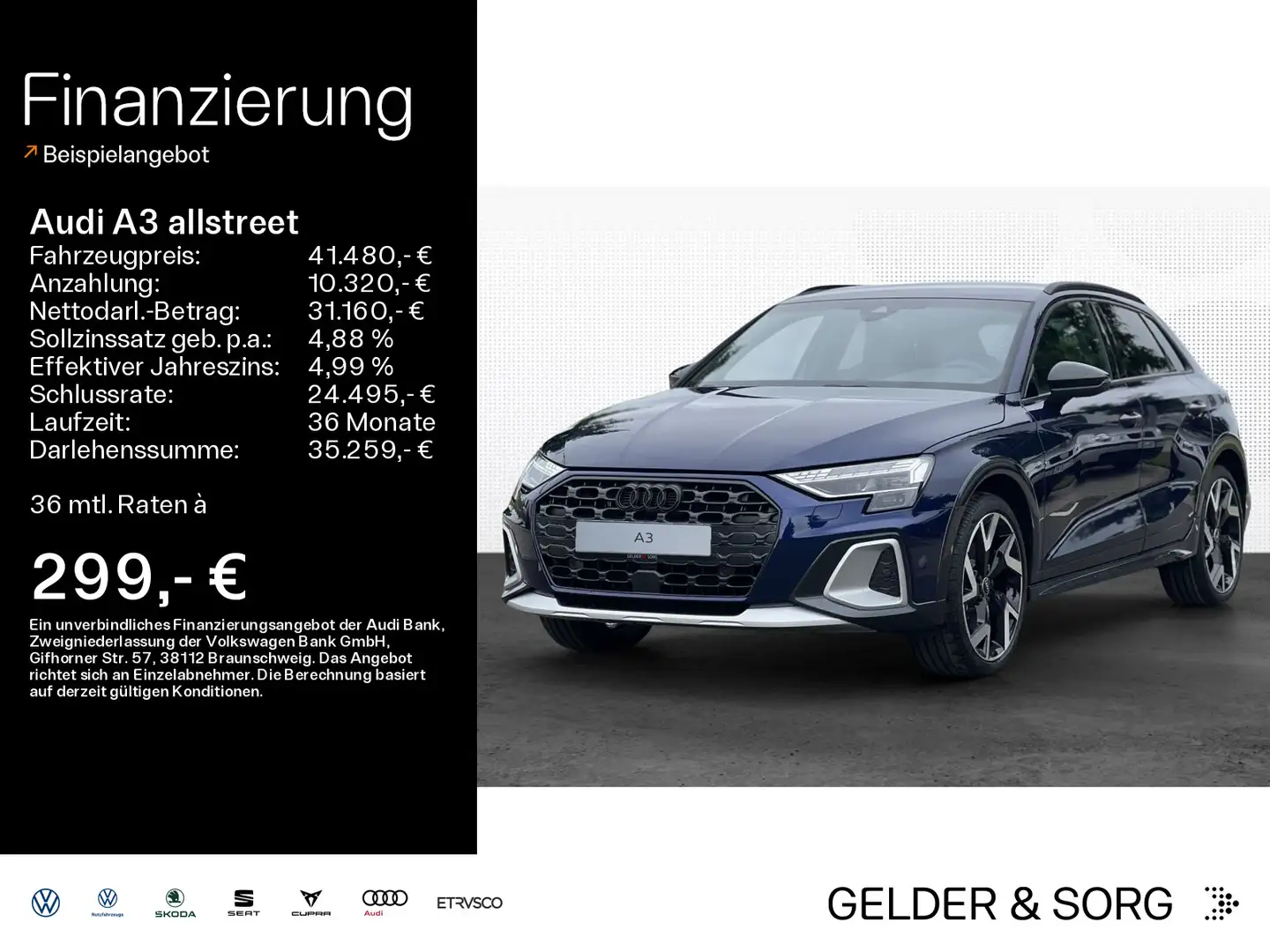 Audi A3 35 TFSI 110(150) kW(PS ) S tronic Blauw - 1