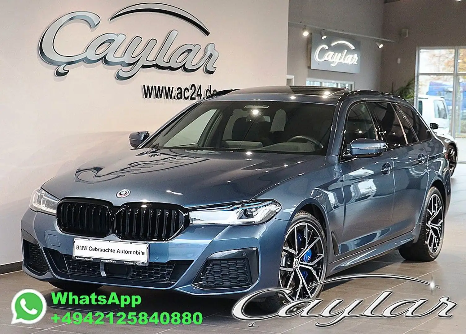 BMW 540 xd TOUR M SPORT MASSAGE & BELÜFTET PANO LASER Bleu - 1