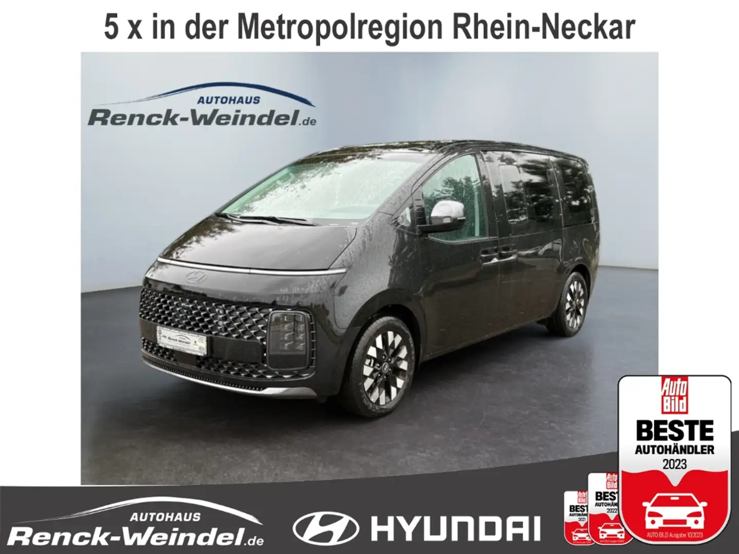Hyundai STARIA Signature 7-Sitzer 1.6 T-GDI Navi Leder Digitales Černá - 1