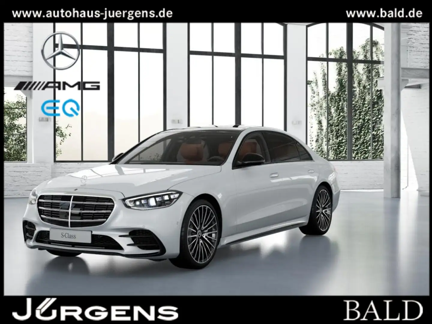 Mercedes-Benz S 450 d 4MATIC Limousine lang +AMG+MBUX+LED+Pano Weiß - 1