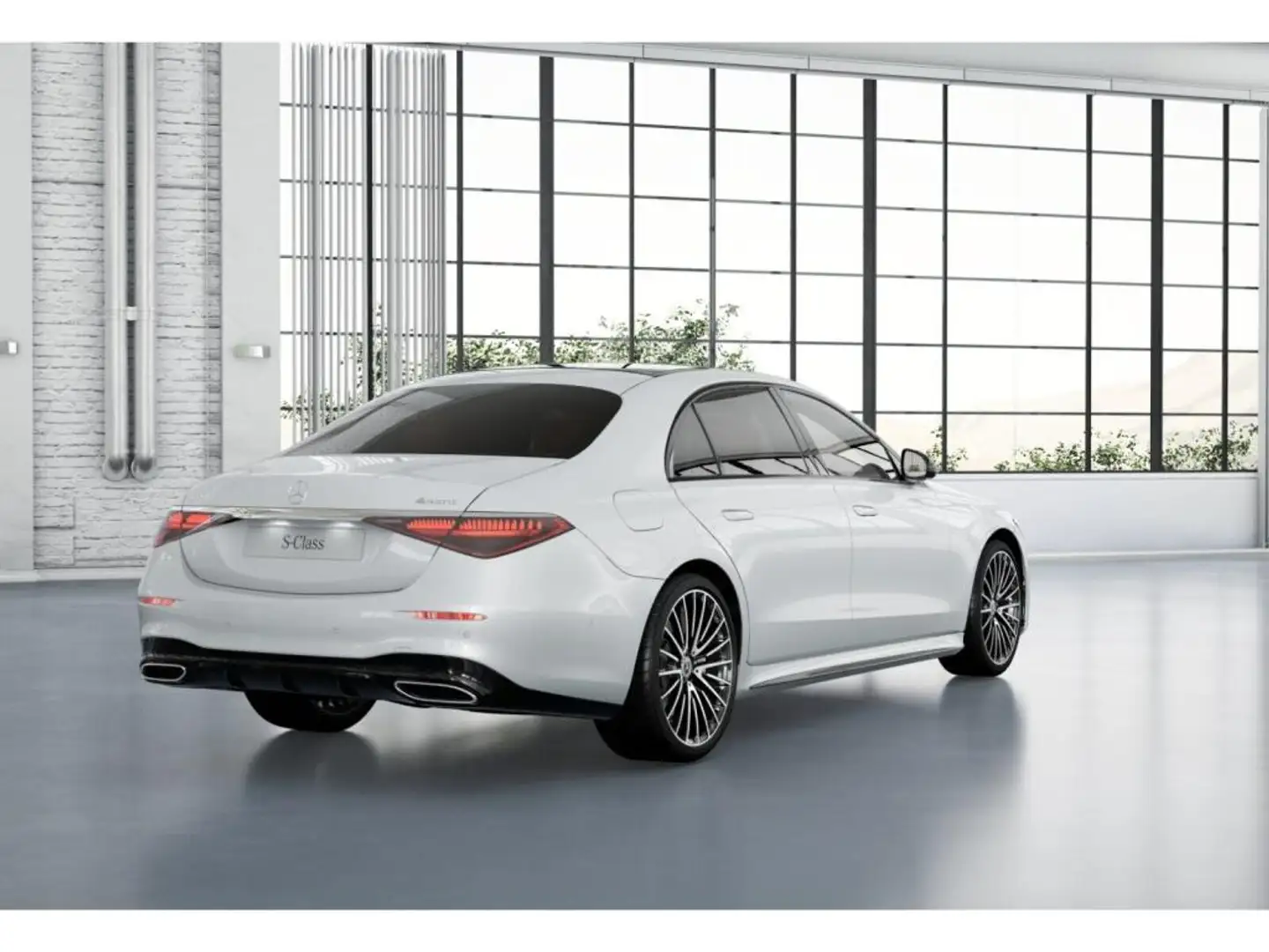 Mercedes-Benz S 450 d 4MATIC Limousine lang +AMG+MBUX+LED+Pano Weiß - 2