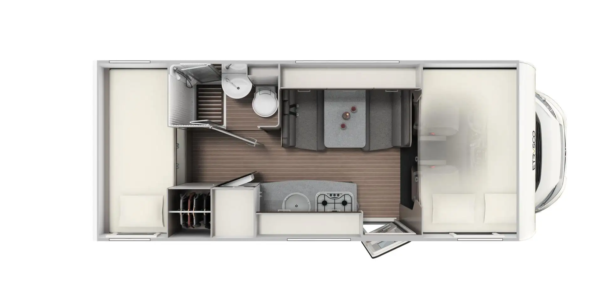 Etrusco A 6600 BB Modell 2021 | 140M-Jet Sofort verfügb... Blanc - 2