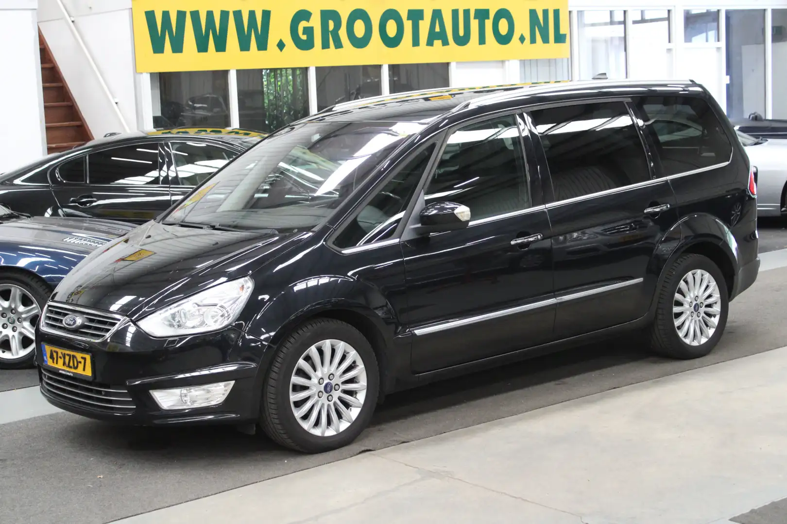 Ford Galaxy 1.6 SCTi Titanium Airco, 7 Persoons, Cruise contro Negro - 1
