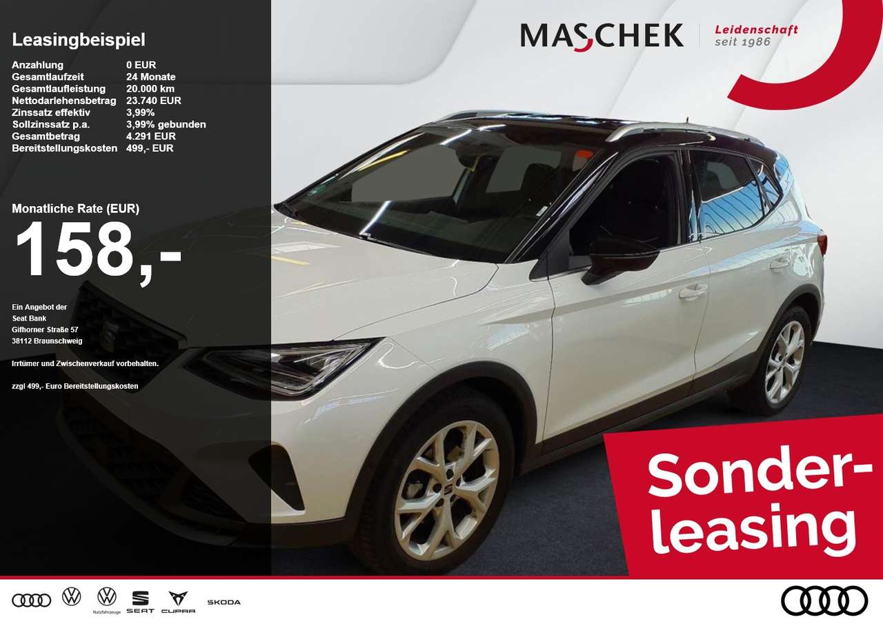 Seat Arona 2025 — FR 1.0 TSI Sonderleasing! Navi VC VollLED