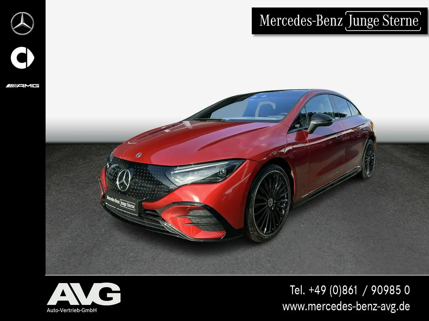 Mercedes-Benz EQE 350 EQE 350 4M AMG Burmester 360° Pano Airmatic HUD Rouge - 1