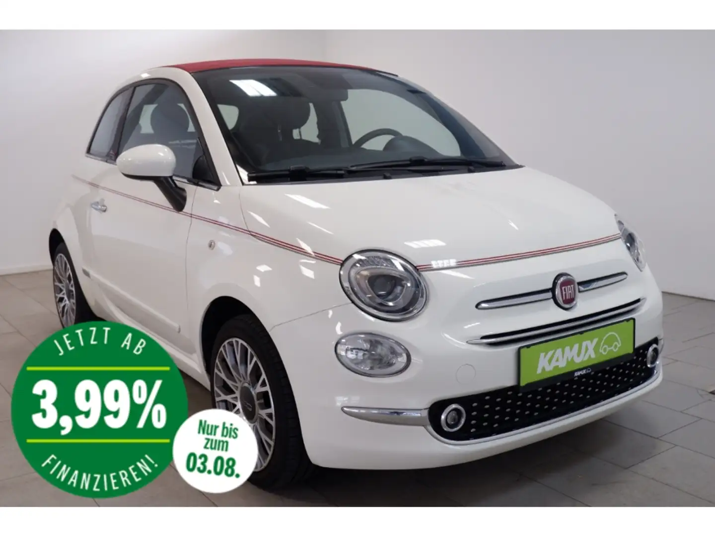 Fiat 500C 1.2 8V Star+NAVI+KLIMA+TEMPO+DAB+PDC Weiß - 1