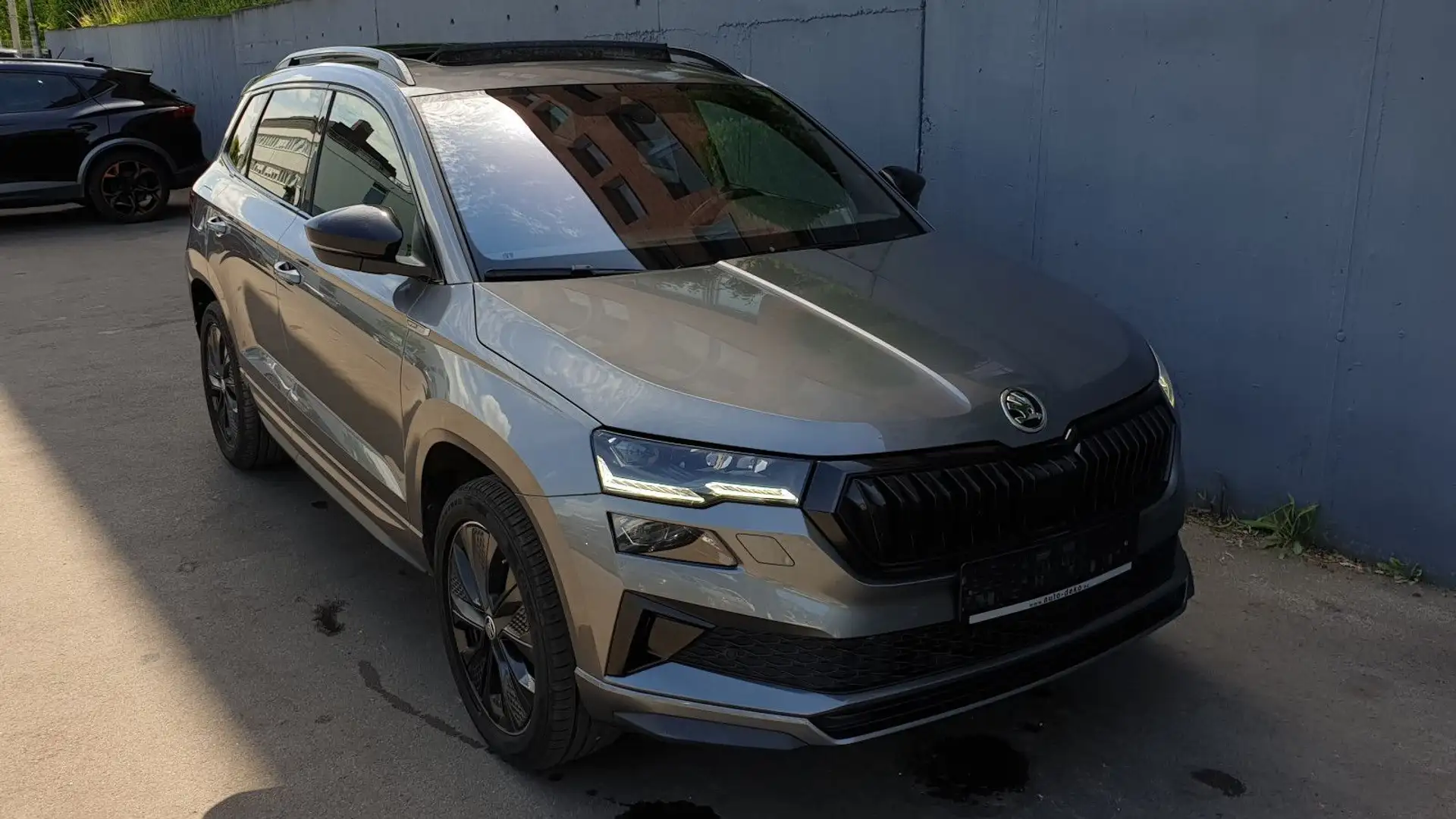 Skoda Karoq 2.0 TDI DSG 4x4 Sportline Pano/Virtual/AHK Grau - 2