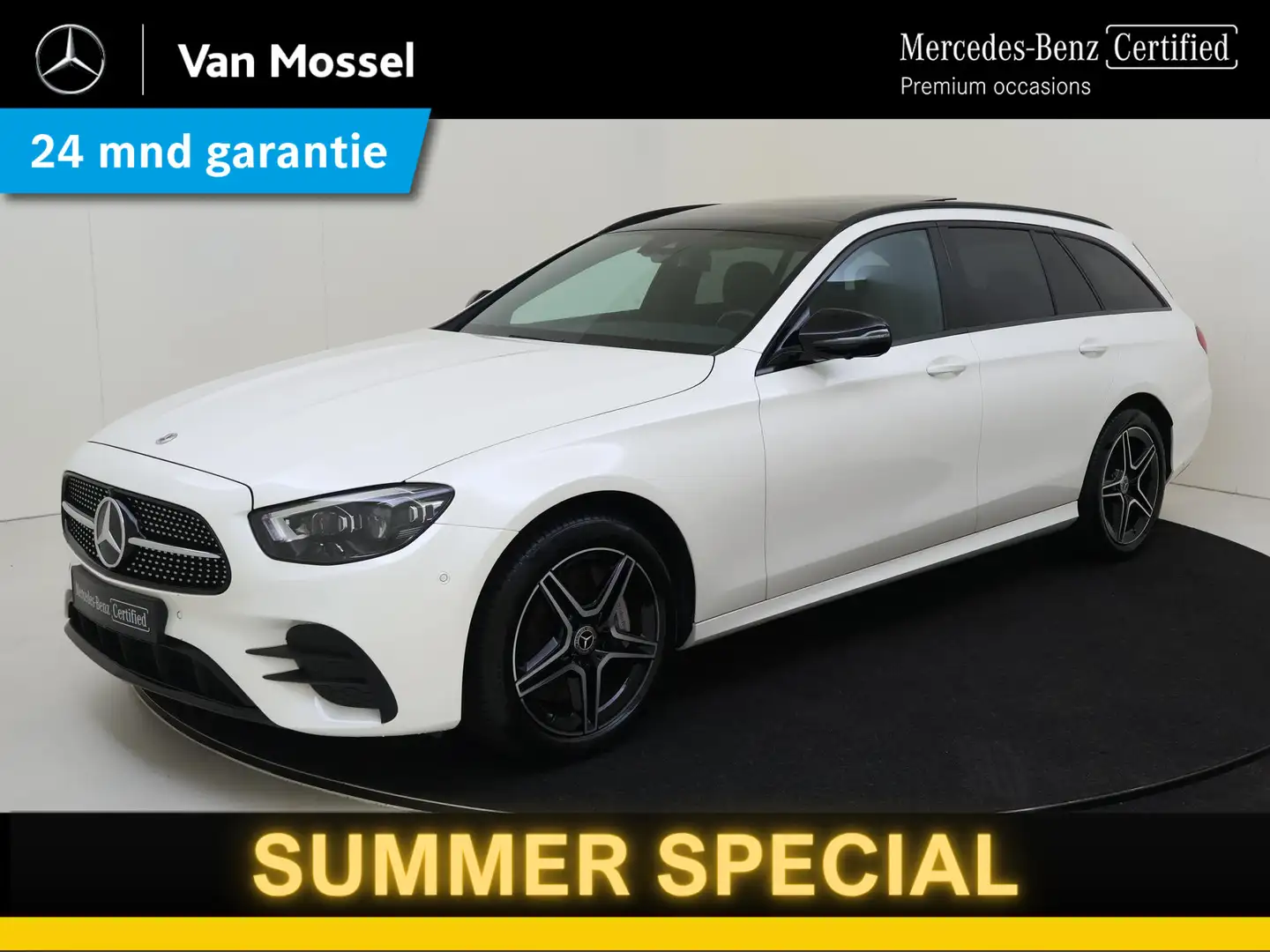 Mercedes-Benz E 300 e AMG Line / Stoelverwarming / Achteruitrijcamera Blanc - 1