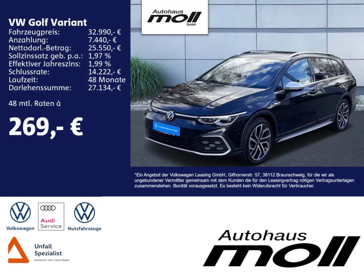 Volkswagen Golf Variant Alltrack 2.0 TDI 4Motion 7-Gang DSG Schwarz - 2