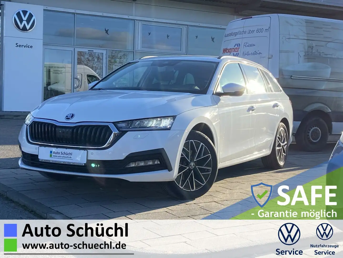 Skoda Octavia Combi 2.0 TDI DSG CLEVER 17"+NAVI-COLUMB Weiß - 1