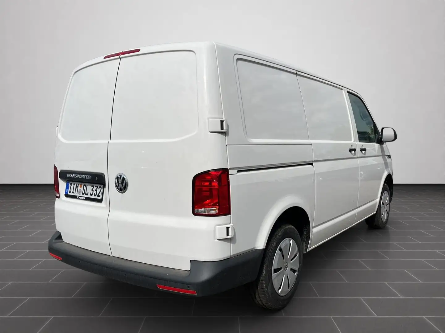 Volkswagen T6.1 Transporter T6.1 Kasten 2.0 TDI Flügelt+Klima+PDCh+DAB Weiß - 2