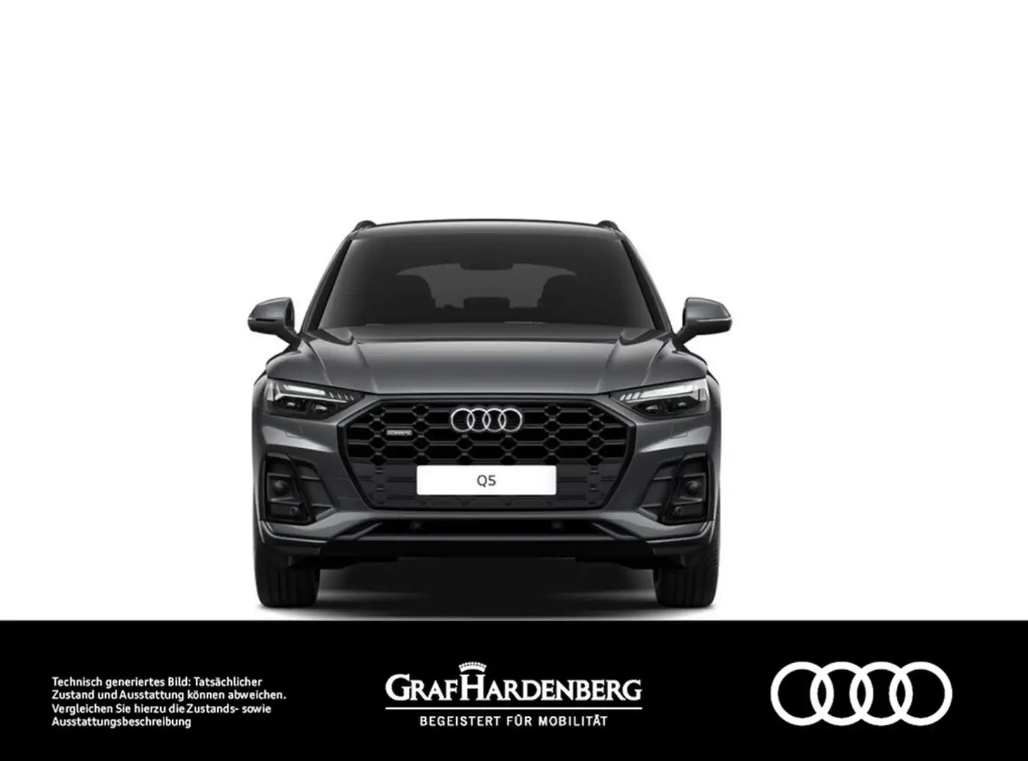 Audi Q5 40 TDI quattro S line Matrix Navi AHK Gris - 2