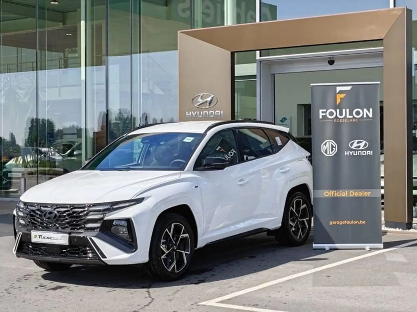 Hyundai TUCSON Feel Nline 1.6T-GDI AUTOMAAT Facelift model Wit - 1