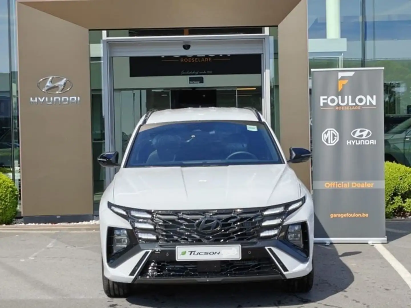 Hyundai TUCSON Feel Nline 1.6T-GDI AUTOMAAT Facelift model Blanc - 2