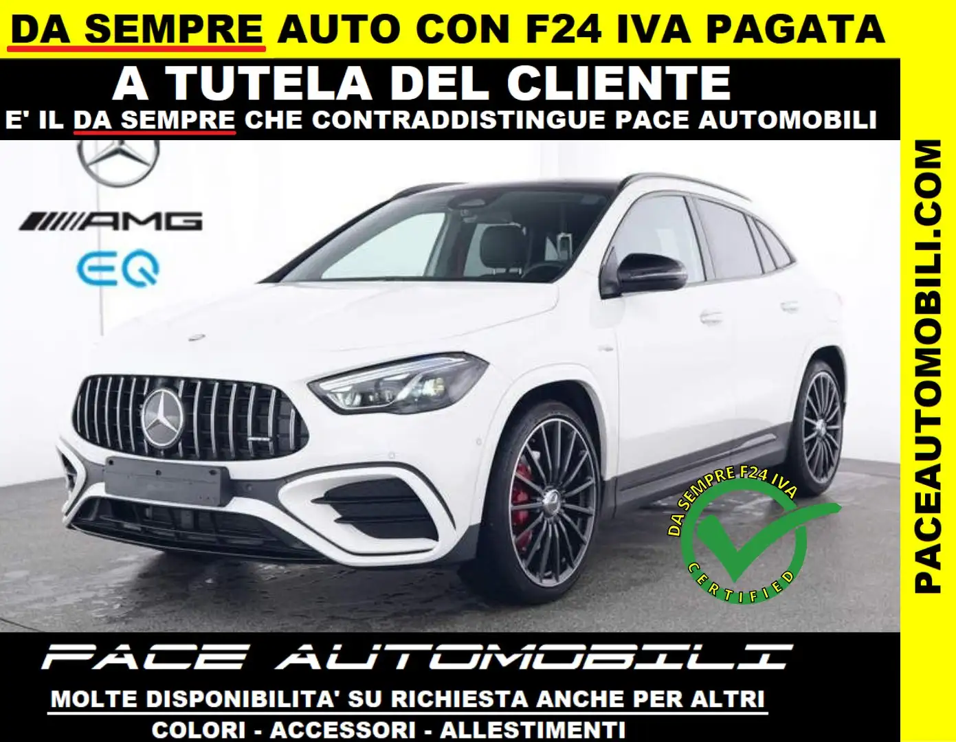 Mercedes-Benz GLA 35 AMG 4M ILS BURM NIGHT PACK TETTO PREMIUM PLUS AMG Bianco - 1