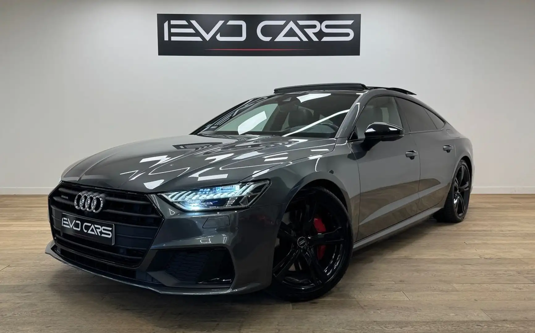 Audi A7 55 TFSIE 367 ch S-line Quattro / Bang&Olufsen / Attelage / TO / Caméra 360° Gris - 1
